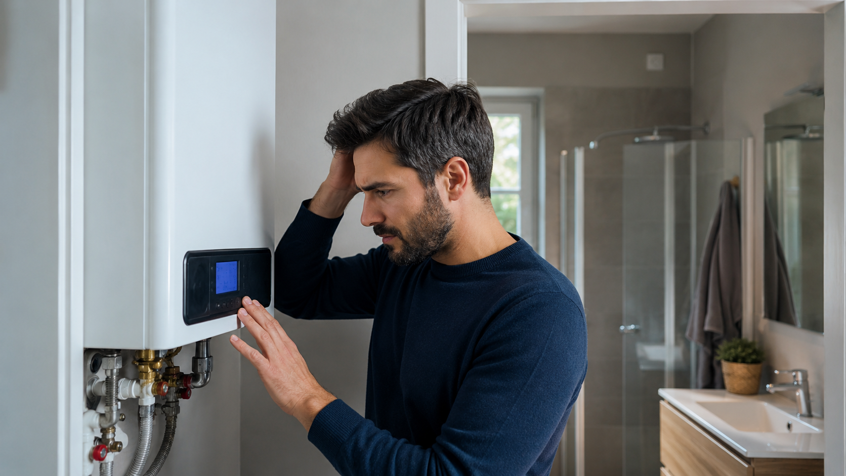 Display caldaia in blocco con tecnico assistenza a Latina